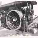9-101 Driver Neal and his Steam Road Roller in South Wigston 1954
