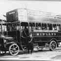 9-102 Midland Red Omnibus circa 1925 in front of St Thomas's Church Blably Road South Wigston