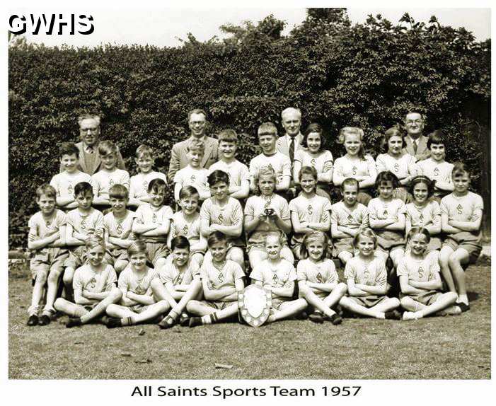 32-257 All Saints Sports Tean 1957 Wigston Magna