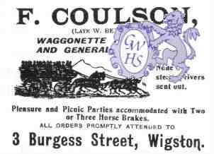 20-088 F Coulson 3 Burgess Street Wigston Magna advert