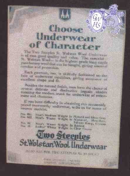 23-786 Two Steeples Underware advert