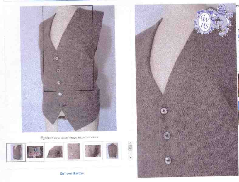 23-798 Two Steeples Wigston Magna Vest Cardigan Sweater Jacket advert 1960's