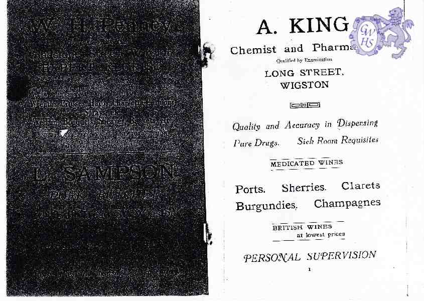 23-883 Programme for A Grand Bazaar for the Opening of the New Constitutional Hall 2nd December 1927 part 1