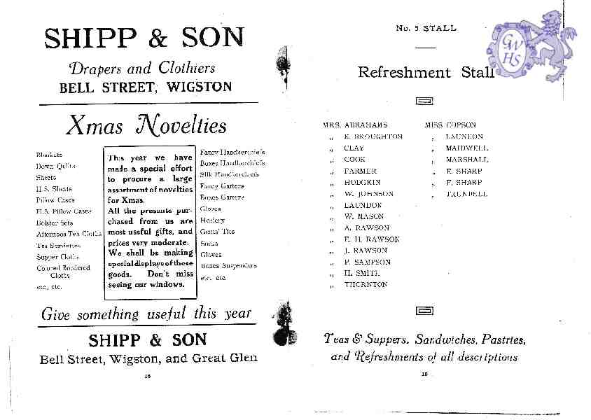 23-890 Programme for A Grand Bazaar for the Opening of the New Constitutional Hall 2nd December 1927 part 8