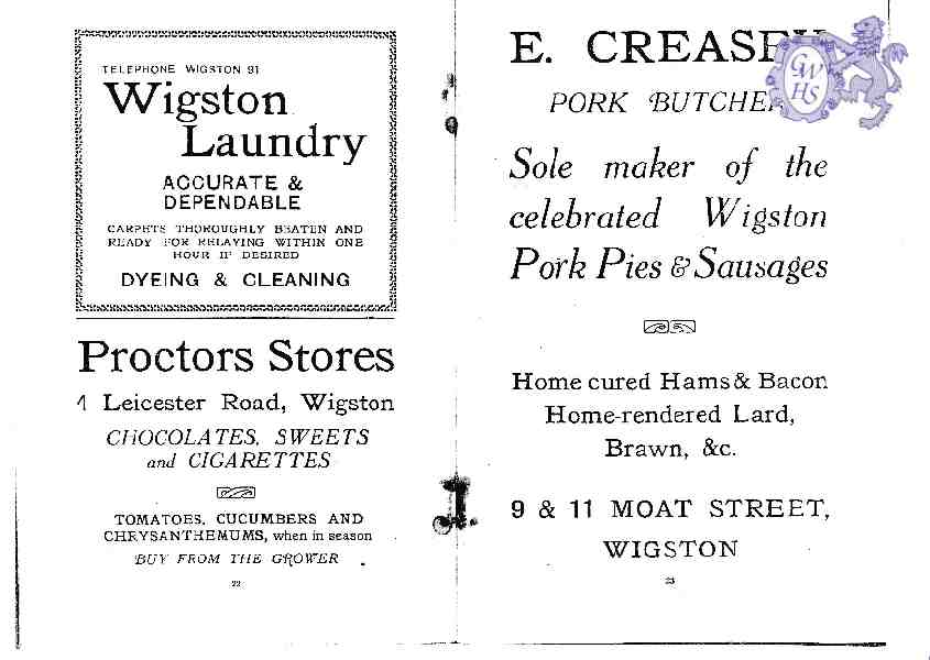 23-892 Programme for A Grand Bazaar for the Opening of the New Constitutional Hall 2nd December 1927 part 10