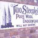 23-782 Two Steeples metal advert at Blist Hill Open Air Museum Ironbridge