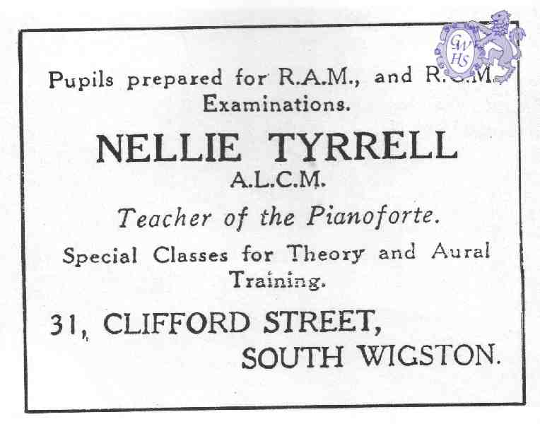 20-114 Nellie Tyrrell 31 Clifford Street South Wigston 