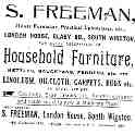 20-173 S Freeman Household Furniture London House South Wigston