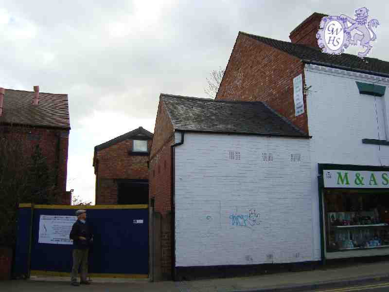 23-079 Old Electric Station and wall former tallow and candle shop Bell Street Wigston Magna Apr 2013