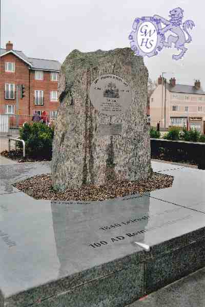 29-110 Memorial stone in Bell Street Wigston Magna 2014