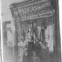 19-027 Lucas shop 10 Bell Street Wigston Magna l - r Marion Audrey Josey Orson- Duncas front Brian and Andy 1941 19-027 Lucas shop 10 Bell Street Wigston Magna l - r Marion Audrey Josey Orson- Duncas front Brian and Andy 1941