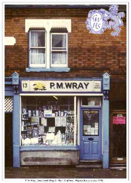 29-237 P M Wray's Shop 13 Blaby Road South Wigston