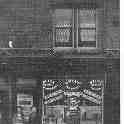 22-122 Fitchett's shop in Blaby Road circa 1924 Mrs Fitchett and her daughter Marjorie in front of shop 22-122 Fitchett's shop in Blaby Road circa 1924 Mrs Fitchett and her daughter Marjorie in front of shop