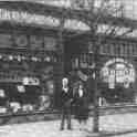 22-127 Charles Moore and Kathleen Veasey circa 1929 outside Chas Moore Music Shop on corner of Blaby Road and Canal Street 22-127 Charles Moore and Kathleen Veasey circa 1929 outside Chas Moore Music Shop on corner of Blaby Road and Canal Street