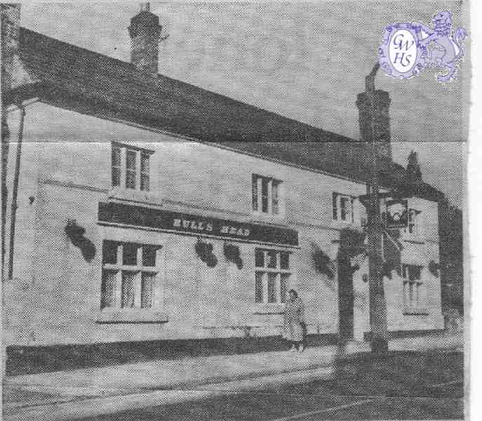 19-094 The Bulls Head Wigston 1972 Just prior to demolition