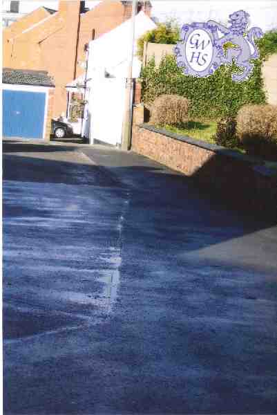 19-236 pathway by the Horse and Trumpetwhich was also the side of the old Wigston Village Green taken 2012