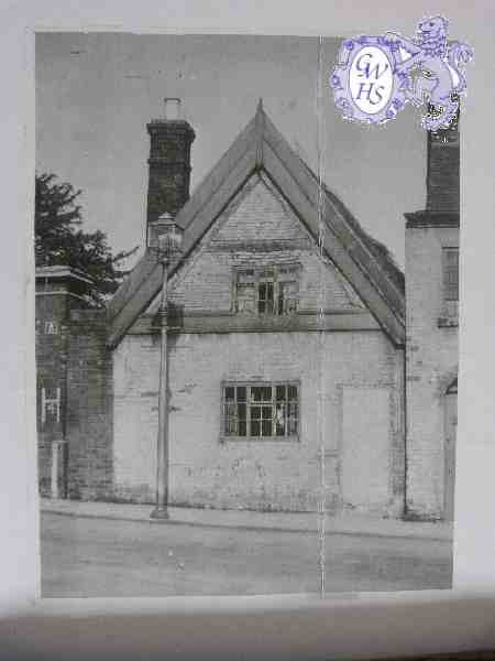 23-058 Part of the St Woostans Farm Building on Bull Head Street - onleft is the pillar of St Woolstans House