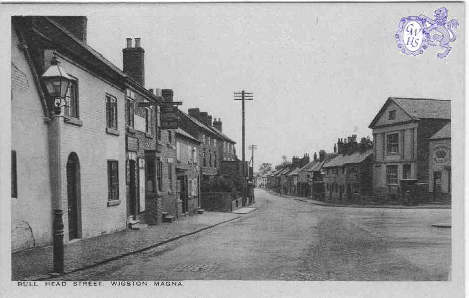 23-687 Bull Head Street Wigston Magna - Post Card by W R Roberts