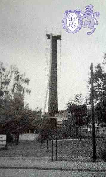 32-064 Wigston laundry chimney being took down brick by brick