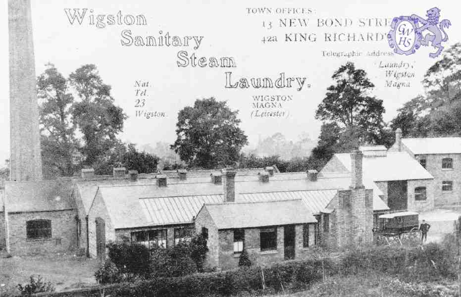 8-58b Wigston Sanitary Steam Laundry Bull Head Street Wigston Magna