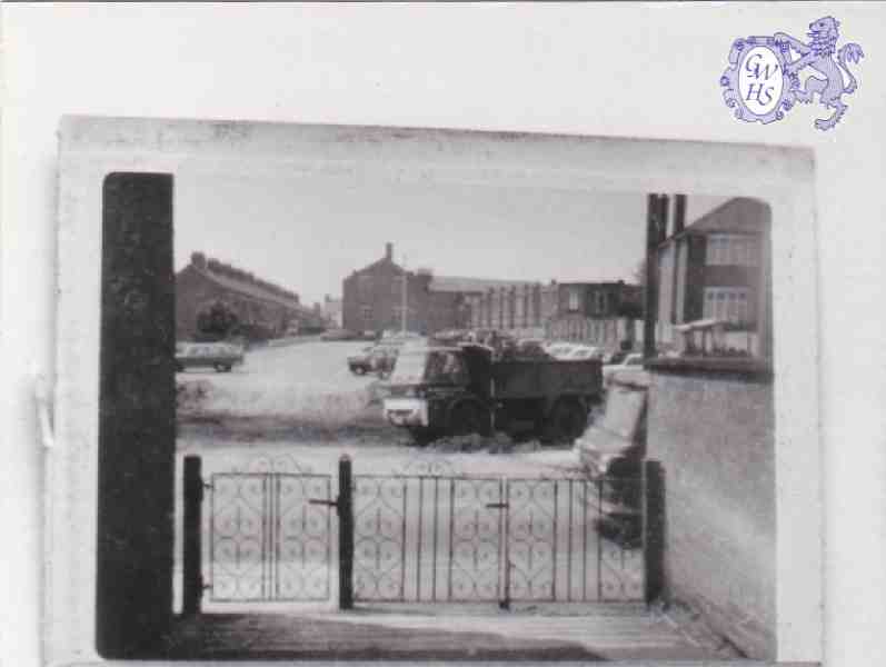 8-73 Taken from the garden of a home on Bull Head Street looking across to the end of Paddock Street c 1968
