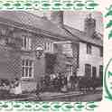 8-91 Christmas Card showing Bull Head Street Wigston Magna c 1910