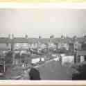 30-030 Back gardens down Burgess Street Wigston Magna circa 1956