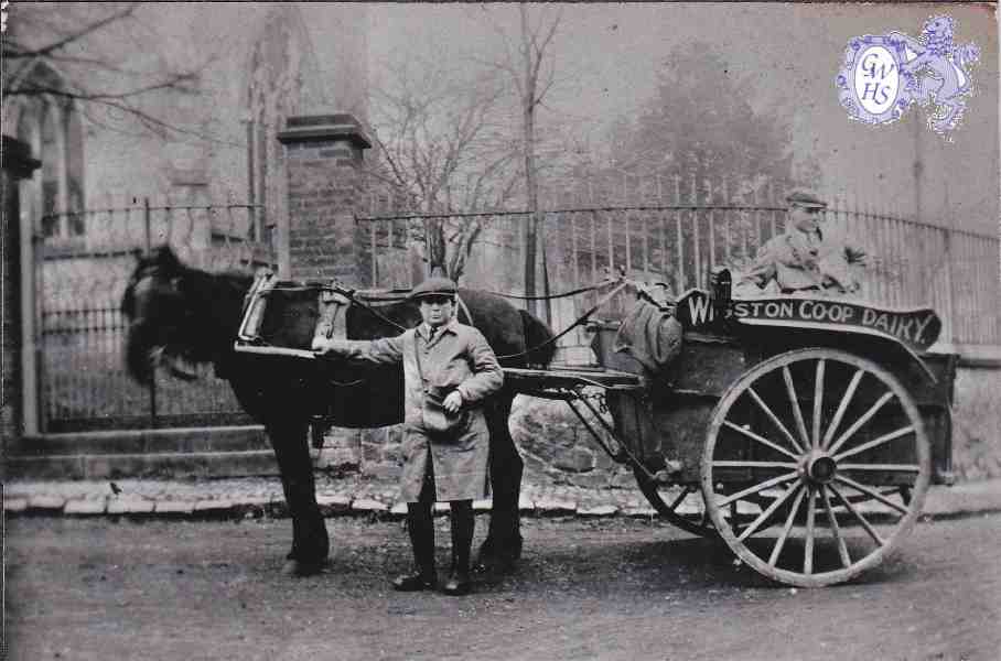 8-254 Wigston Co-op Society Dray in Bushloe End Wigston Magna circa 1923