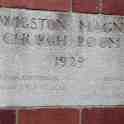 26-062 Wigston Magna Church Room plaque built in 1929 Bushloe End Wigston Magna 2014