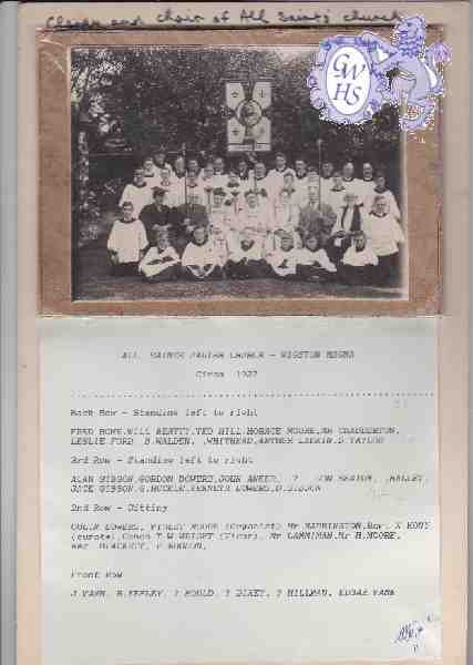 5-28 All Saints Parish Church Wigston Magna circa 1927