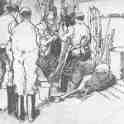 22-449a Donal E Green drawing of Ginger Masons Knackers Yard Cooks Lane Wigston Magna circa 1965