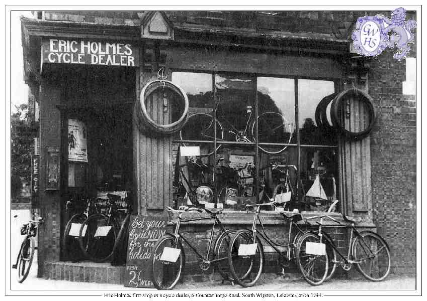 29-241 Eric Holmes Cycle Dealer 6 Countesthorpe Road South Wigston c 1934