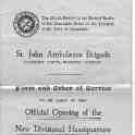 23-645 St John Ambulance Brigade Official Opening of the New Divisional Headquarters Wigston 1936 1 of 4