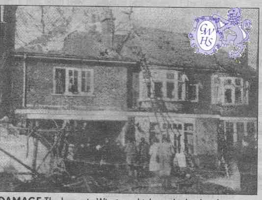 14-293 Wigston home damaged by crashing Lancaster bomber 1946