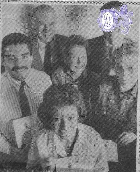 19-013 Duncan Lucas - David England - Giles Bruce - Iris Warden - Vera Davidson and front Audrey Baxter 1989