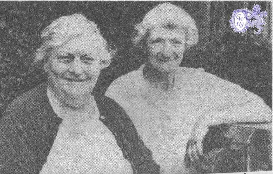 21-032 Mrs Kathleen Mary Knight left - Miss Dorothy Page right 1971 Wigston Magna 1990