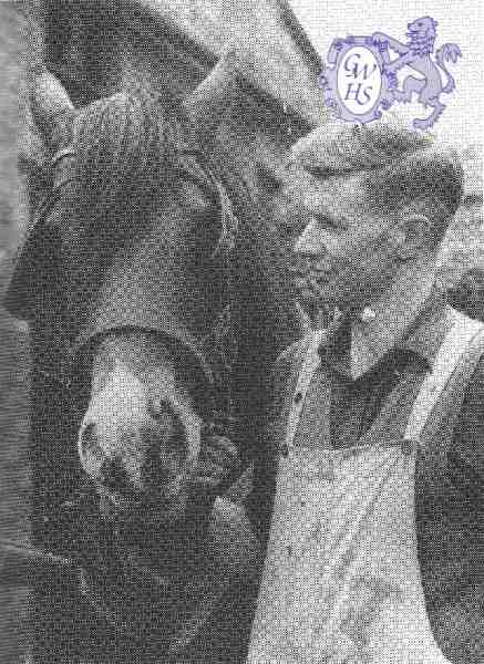 22-291 Duncan Lucas with his horse Betsy 1952  White Gate Farm Newton Lane Wigston Magna