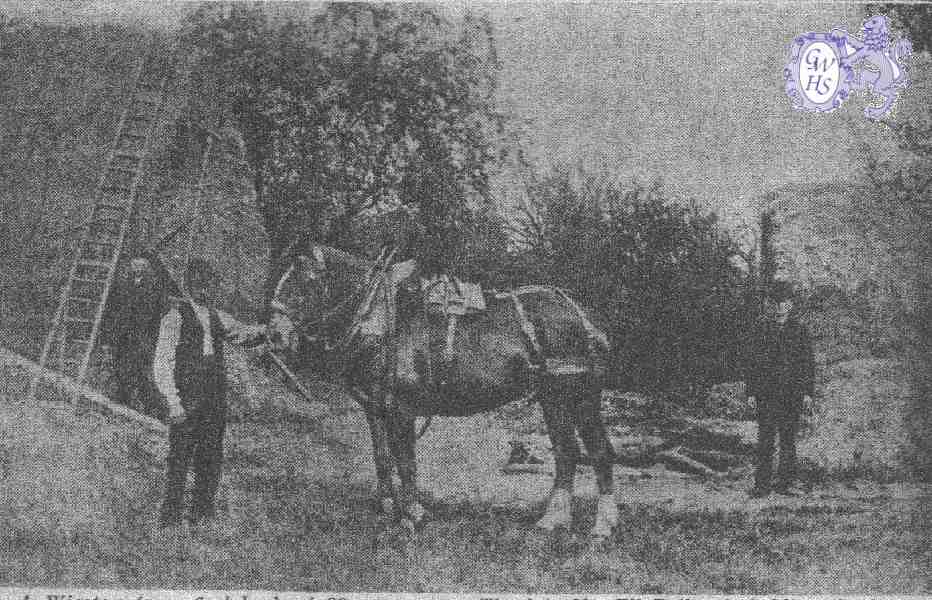 22-412 Eli Bailey holding horse and on right Tom Bailey  circa 1900