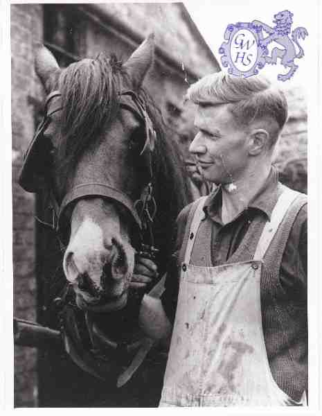 6-1 Duncan Lucas with Betsy the horse c 1950