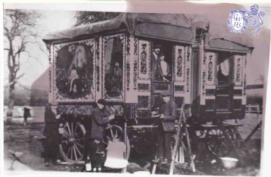 6-74 Hollands Fair Wigston Magna - Van which formed part of cinema screen pre war