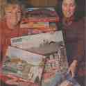 22-537 Sandra Salmon & Jeanette Robertson delivering jigsaws in Wigston 1991