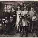 9-27 Lewyn - Stella Gambol wedding 1930  in back garden of 20 Central Avenue Wigston Magna
