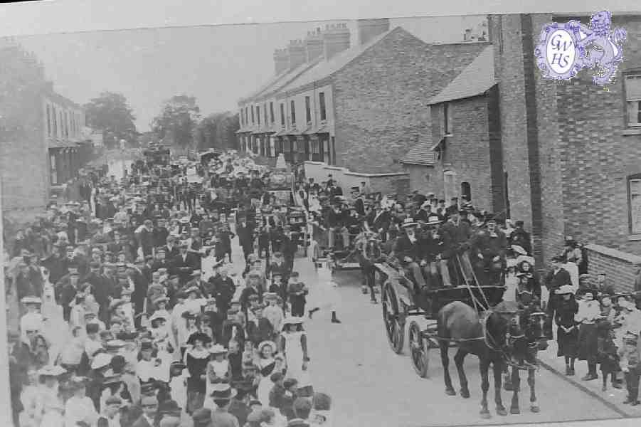 23-634 Parade assembling in Central Avenue Wigston Magna for the annual Leicester Infermary parade