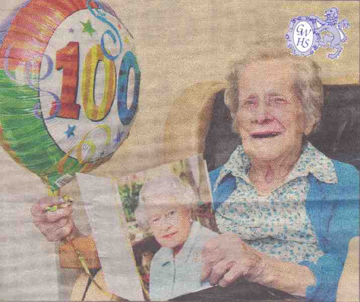 23-654 Isabella Howard enjoys her 100th Birthday at Cedar Court  2013