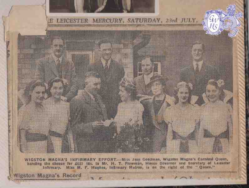 26-057 Carnival Queens Parade raised over £600 for the Leicester Royal Infirmary in 1938