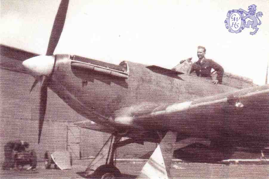 29-168 Max Daetwyler in a Hurricane at RAF Valley in 1940