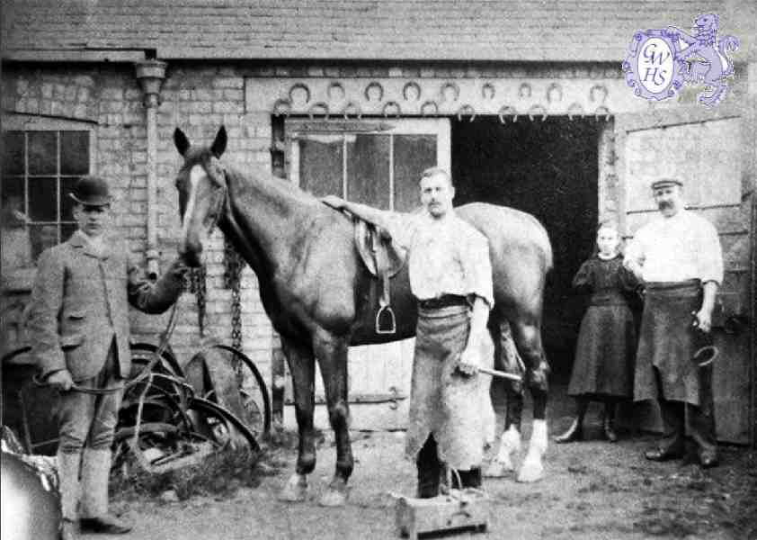 30-568 Arthur Fox blacksmith Bull Head Street Wigston Magna  c1901.