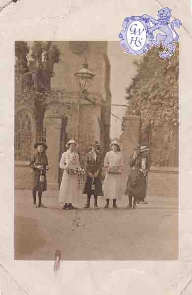 30-609 Alexander Rose Day outside All Saint's Church Wigston Magna