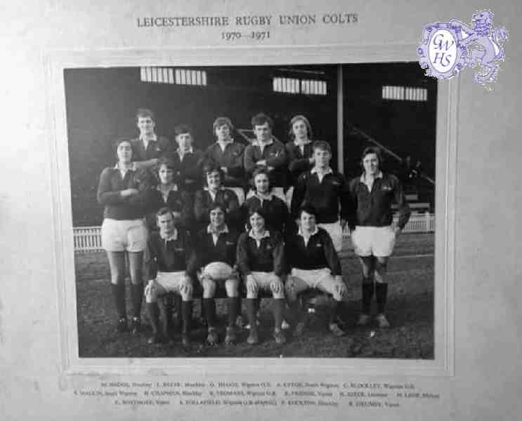 31-103 Leicestershire Rugby Union Colts 1970-1 3 Wigston Lads