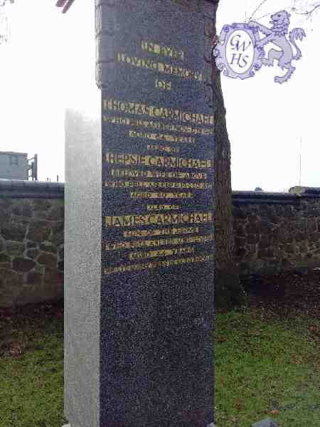 31-137 Grave of Thomas Carmichael 1910 Wigston Cemetery